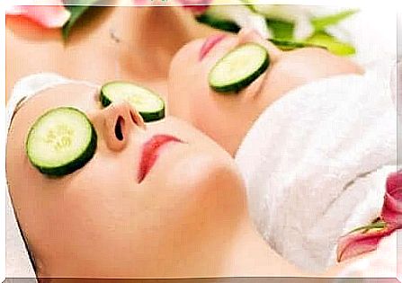 Cucumber mask for smooth skin with a lot of moisture