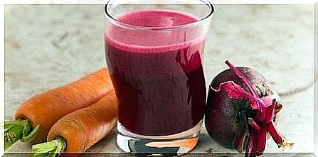 Beetroot and carrot juice