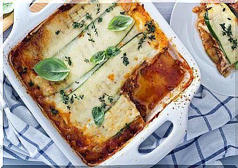 Lasagne without pasta - a healthier alternative