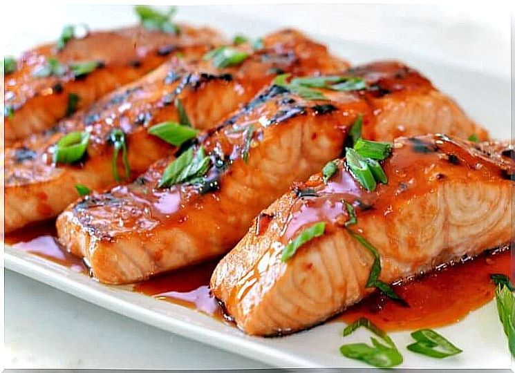 Salmon and lemon sauce