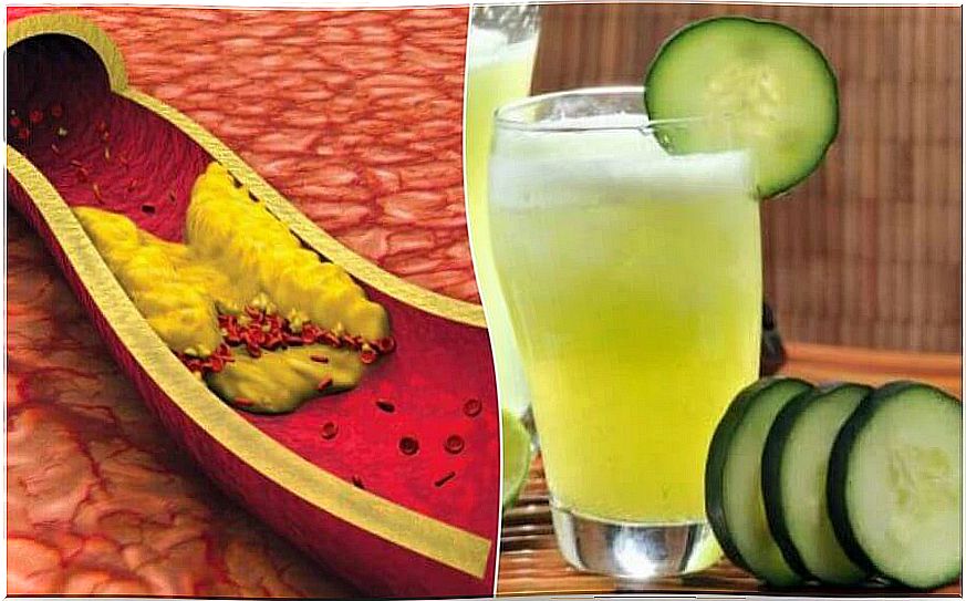 Reduce high cholesterol with juices of aloe vera, cucumber and grapefruit