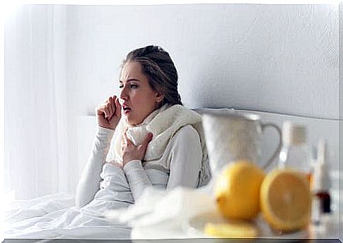 The cough that is associated with colds