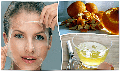 Tone the skin with this treatment with egg whites and orange peel