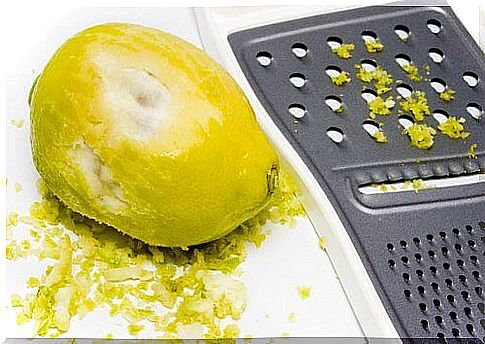 grated lemon peel